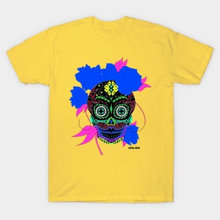 the golden catrina in mexican calavera ecopop T-Shirt